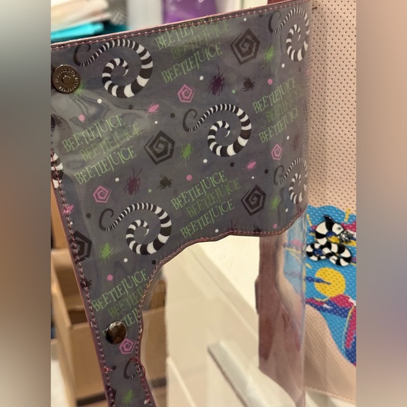 Loungefly x Beetlejuice Handbook For The Recently Deceased Pin Trader Backpack - Picture 8 of 16